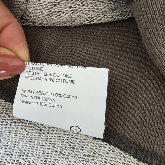 Golden Goose Venice Print Oversized Boxy Hooded Sweatshirt Size S Small Khaki - Picture 14 of 14